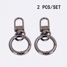 新品优雅女士配饰金属电镀奢华手工圆环钥匙扣挂钩扣