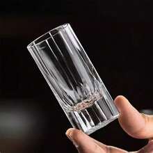 Haus Hana 30ml 1pc/6pcs/12pcs Set Engraved Starburst Crystal Glass Cup, Home Use Baijiu Glass, Luxury High-End Shot Glass, Cocktail Liquor Glass. High-End Leadfree Crystal Glass Cup - Multicolor - View 6