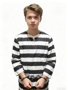 1 pieza Cadena de esposas gris oscuro de Halloween, pulsera de prisionero, estilo versátil, adecuado para fiestas de disfraces de Halloween, mascaradas, actuaciones y uso diario