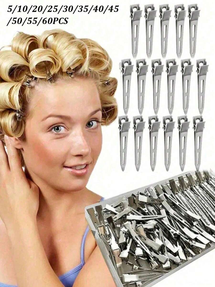 Professional Ladies Salon Fixed Hair Pin 6cm Curl Metal Hair Clips Hair Root Fluffy Clips DIY Tools Hair Accessories