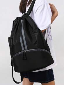 SEYATULLH Gym Training Sack, Adjustable Drawstring Backpack, Lightweight Large Capacity For Outdoor - Multicolor - View 3