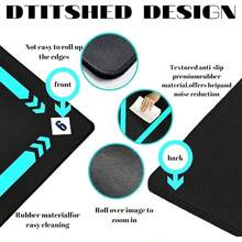 Tapete Ejercicio de Futbol Silenciosa y Antideslizante, 90 * 60CM Tapete de Entrenamiento con Pisadas de Fútbol, Mejora Control del Balón, Equilibrio y Coordinación - Estilo A - Ver 11