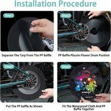 Cubierta protectora de freno de disco para bicicleta de carretera y montaña - Herramienta de mantenimiento y lavado de bicicletas