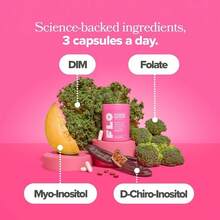 URO 3 Packs FLO Ovarian Support Vitamin Capsules Dietary Supplement Hormone Balance For Women, PMS Relief, Cycle Support - 粉紅色的 - 查看 2