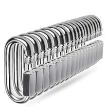 Quick Link, 304 Stainless Steel D Shape Locking Carabiner Keychain Buckle For Hiking Gym Set Of 6 - M3.5 18Pack - View 2