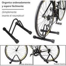 KUEIY Parrilla para Bicicleta, Soporte para Bicicleta Piso, portabicicletas de Carretera, Adecuado para Interiores y Exteriores, estacionamiento en Garaje - 1 - Ver 1