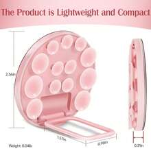 Soporte de teléfono con ventosa, accesorio de agarre de teléfono móvil de 5,5 cm (2,17 pulgadas) con fuerte adhesivo de succión, soporte de silicona para selfies y videos