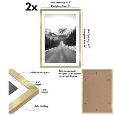 - Marco de fotos de 8x 8 pulgadas con plexigls pulido, juego de 2 unidades, uso como marco de 5x 5 pulgadas con alfombrilla o visualizacin de 8x 8 pulgadas sin tapete u2013 Coleccin