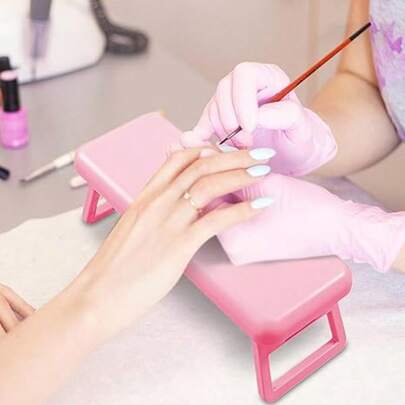 1Pack Foldable Nail Hand Rest - Professional Manicurist Hand Support Pillow, Portable Nail Art Station Essential For Salon & Home Use, Ergonomic Hand Rest For Gel/Acrylic Nails, Great Birthday, Christmas, Nail Appreciation Day Gift For Nail Technicians