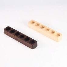Black Walnut & Pine Essential Oil Bottle Storage Box, Simple & Fashionable Aromatherapy Display Shelf