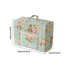 Multipurpose Sewing Bag Floral Tool Bag Large Capacity Sewing Bag Organizer Portable Totes For Home Use - Blue - View 7