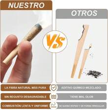 Conos Pre-Roll 200PCS, Marrón|Conos pre-enrollados naturales sin blanquear de 109 mm, fáciles de llenar y usar, incluye empujador para llenar los conos. - 1 - Ver 5