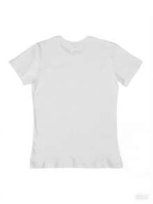 1PC 100% Cotton Soleil Letter Graphic Print Casual Short Sleeve TShirt, Women's Fashion Summer Top Tee,Soft Fabric Graphic Shirt - Blanco - Ver 2