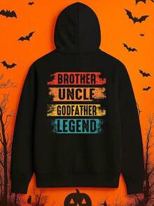 1 Pack Men's Hooded Sweatshirt Hoodie - The Godfather Movie Quote & Italian Flag Colors Graphic, Loose Fit Streetwear Pullover, Machine Washable Winter Warm Hoodie For Fall, Christmas Gift (Uncle ,Fall Hoodies,Men's Fall Clothes,Street Wear,Halloween,Mens Hoodies,Y2k Clothes,Jesus Hoodie,Thanksgiving Day,Nightmare Before Christmas,Christmas - Black - View 1