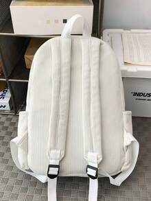 多层灯芯绒背包女士钱包，可容纳 15.6 英寸笔记本电脑包，多口袋轻便书包，多功能书包，多口袋轻便书包，大容量旅行包，通勤便捷日用包，适合学生、初中、高中、商务旅行、旅行度假、日常通勤、户外运动、节日礼物、生日礼物、Mochilas - 彩色 - 查看 11