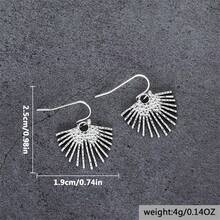 1 Pair Bohemian Creative Sunflower Shaped Pendant Earrings, Minimalist Personalized Party Jewelry Gift For Women