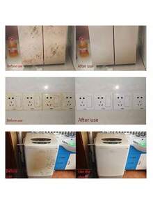 Pâte de nettoyage de décontamination murale. Pâte de nettoyage pour taches murales, graffitis et rénovation ménagère. Idéal pour offrir à la famille et aux amis comme cadeau de vacances. (Les modèles neufs et anciens sont envoyés de manière aléatoire)