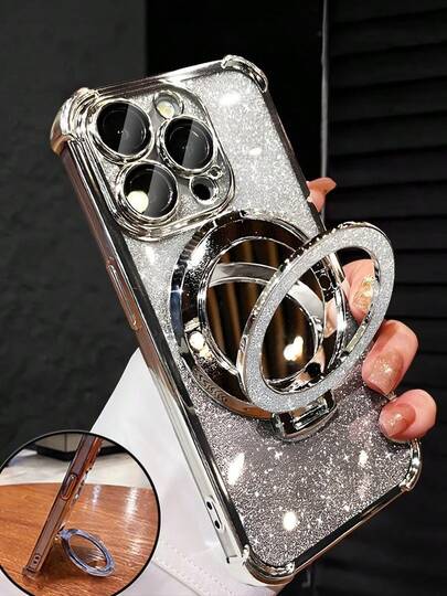 1 件极简主义彩绘手机壳，太空主题防震/TPU 硅胶软边豪华保护套，带防尘孔，厚边，兼容三星 Galaxy S24 Ultra/S24 Plus/S24/S23 Ultra/S23 Plus/S23/S22 Ultra/S22 Plus/S22/S21 Ultra/S21 Plus/S21 FE/S23 FE/S20 Ultra/S20 Plus/S20 FE 和支架镜 + TPU 硅胶软边全覆盖豪华保护套，男女适用，适用于 OPPO