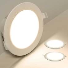 Aigostar LED empotrable, 12 W, equivalente a 113 W, luz diurna 4000 K, foco LED interior empotrable, luz LED empotrable, puerto LED, Ф145-155 mm, paquete de 2 - 12w-4000k - Ver 9