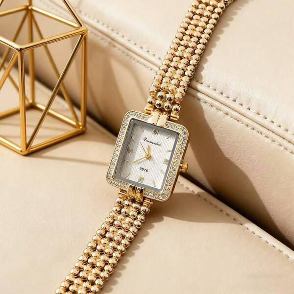 Vintage Gold-Tone Wrist Watch: Elegant Heirloom Shining Through The Passage Of Time