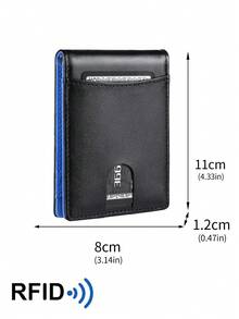 BATSIOE Carbon Fiber Texture/Flat Weave Men's Wallet US Dollar Clip RFID Blocking Multi-Card Slots Large Capacity Portable Billfold For Men Money Wallet Mini Wallet Purse Wallet Card Wallet