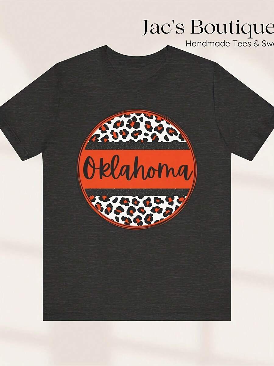 Oklahoma State Uni-Versity Shirt, OSU Cowboys T-EE, College Football Fan A-Pparel, Game Day UniS-Ex T-Shirt, School Spirit Clot-Hing220G Heavyweight Cotton T-Shirt - Made Of Thick And Breathable Pure Cotton, Durable And Comfortable. It Has A Natural Leisure Style, Which Is Very Suitable For Work, Gym, Travel, Leisure Outings, Outdoor Activities, And Seasonal Layering. Very Suitable For School, Streetwear Appearance, Or Just Relaxing At Home And Enjoying Relaxed Comfort. - màu đen - Xem 1