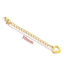 10pcs Stainless Steel Extended Tail Chain Lobster Clasp Tail Chain Bracelet Necklace Closing Extension Chain DIY Jewelry Making Accessories Bracelet Necklace - Yellow Gold - View 8