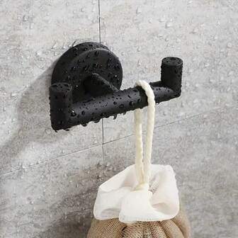 New Stainless Steel Double-Headed Punching Hook, Creative Bathroom Kitchen Room Clothes Towel Hanger, Spring/Summer