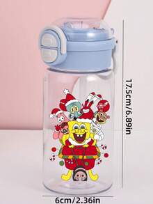 SPONGEBOB 1 pièce Tasse à eau de fête SPONGEBOB de Noël 650 ml/22,8 oz Bleu Rose Blanc avec interrupteur, paille et poignée portable Ne fuit pas beaucoup Accueil Glace Cadeau d'anniversaire Cadeau d'Halloween Cadeau de Thanksgiving Cadeau de Noël (Certaines pièces peuvent être aléatoires)