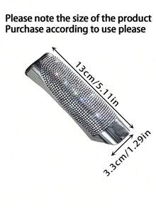 1 pieza Cubierta de freno de mano con incrustaciones de diamante para instalar en el coche, protector universal de freno de mano para el interior del coche, cubierta de palanca de freno de mano (Nota el tamaño, no apto para todos los modelos de vehículos) - Unitalla - Ver 7