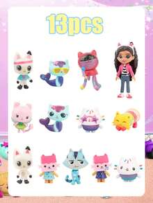 Figura de Gabby's Dollhouse, figura Gashapon modelo D de Gabby, estilo aleatorio, adecuada para decoración de mesa, decoración de habitación y piezas de automóvil. Este es un gran proyecto de decoración, un regalo de cumpleaños o festival perfecto, lo que lo convierte en un regalo ideal para familiares y amigos. - Multicolor - Ver 7
