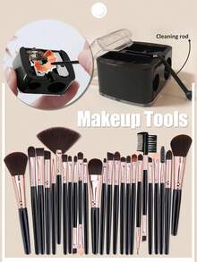 26 Stück für flüssige Kosmetika, 25-teiliges Set aus schwarzen und roségoldenen Make-up-Pinseln, geeignet für alle Hauttypen, professionelles Augen-Make-up-Pinsel-Set, Geschenk für Feiertage, Foundation, Lidschatten, Detail, Wimpern & Augenbrauen Pinsel, Puder Pinsel, Augenbrauen Pinsel, Pinsel Set, Make-up Pinsel Set, Make-up Set komplett, Make-up Pinsel Set, komplettes Make-up Set, Pinsel Set, Make-up Pinsel Set, Make-up Geschenkset, Set