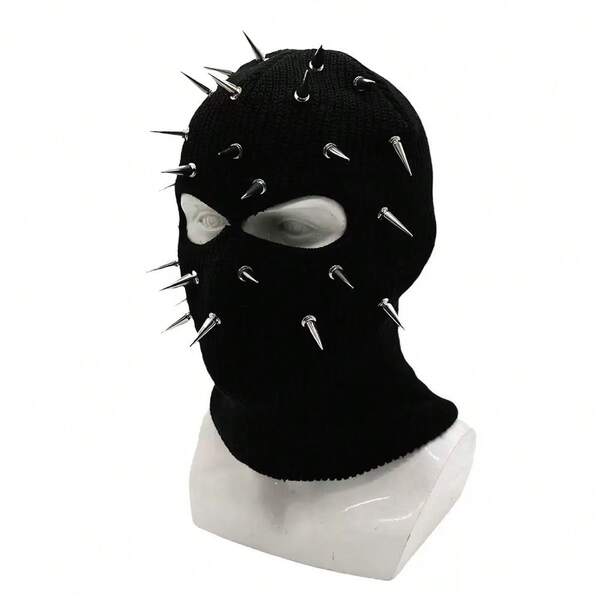 1pc Outdoor Cycling Windproof Knitted Beanie Hat For Men