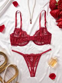 Verführerische luxuriöse orientalische Stil Dessous Set, exquisite Spitzendetails lassen Sie in sexy Dessous erstrahlen, Baddie Look