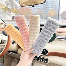 Cute Cartoon Car Seat Belt Shoulder Protection, Simple Plush Striped Car Anti Pinch Shoulder Cover, High-End And Comfortable Shoulder Protection, Multiple Styles To Choose From, Soft And Comfortable Fabric, Easy To Travel, Caring For Shoulders, Fitting Shoulder Curves, Reducing Pressure Marks, Hook And Loop Adhesive Design, Easy To Disassemble And Assemble. - Multicolor - View 12