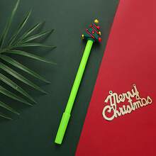 10pcs Personalized Christmas Cartoon Neutral Pens, High-Quality Christmas Event Sharing Small Gifts, Awards, Gifts, Stationery, Colorful Customized Pens, Fun Coworker Gifts, High-End Business Gifts For Men, Brand Promotion Corporate Giveaways, Anniversary Ideal Gifts, Party, Gathering And Family Gifts, Creative Advertising And Conference Activity Promotional Writing Tools - Multicolor - View 7
