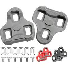 NAACOO - Tacos de bicicleta compatibles con tacos Look KEO, pelotón para interiores y exteriores, ciclismo, carretera y bicicleta, sin clip, zapatos de ciclismo - Flotador KEO -4.5° - Ver 4