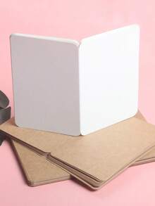 10pcs/Set Ins Style Simple Solid Color Folded Blank Card Foldable Gift Greeting Card Postcard Essential Gift Accessories Giving For Birthdays Celebrations