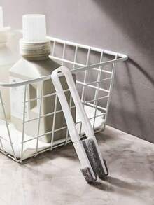 1 pieza Juego de regalo de cepillo de limpieza de ranuras de ventana multifuncional, incluye 6 cabezales de cepillo, limpiador de rejillas de aire acondicionado de automóvil, limpiador de persianas, plumero, cepillo de limpieza como regalo, herramienta de limpieza de pantallas y ventanas, utensilio de cocina reutilizable - Excelente para limpiar vidrio, pajitas de silicona y metal, cepillo largo y estrecho, herramienta de limpieza esencial para el hogar