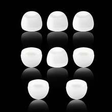8pcs Universal Silicone Earphone Covers, Pure Silicone Ear Tips, Colorful Silicone Earbuds, In-Ear Headphone Ear Sleeves, Soft & Comfortable, Washable & Easy To Clean (8pcs/Pack) - Multicolor - View 4