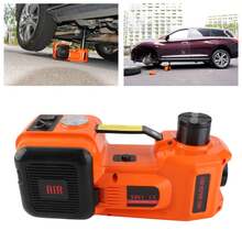 Kit de gato eléctrico de 5 toneladas y 12 V,para auto (rango de elevación: 15-45 cm) con gato hidráulico eléctrico, inflador para auto, SUV, sedán, MPV, para cambio de llantas, reparación en garaje, juego de emergencia - Rojo - Ver 10