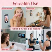 Soporte de teléfono con ventosa, accesorio de agarre de teléfono móvil de 5,5 cm (2,17 pulgadas) con fuerte adhesivo de succión, soporte de silicona para selfies y videos