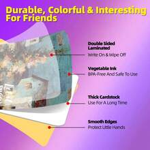 50 张/套复古风格圣诞贺卡套装，复古美学圣诞礼物留言卡 - 彩色 - 查看 10