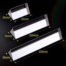 Triangular Prism Rainbow Prisma Crystal Seven Color Triprism Students Physical Optics Experiment Tools Photographic Props