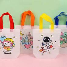 10/15/20/25pcs Set Random Graffiti Gift Bags, DIY Painting Crafts, Birthday Party Gifts, Art Party Gifts, Classroom Gifts, Crafts Supplies For DIY Painting Art Craft Gift Bags - Multicolor - View 3