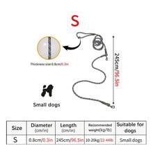 1条夜光尼龙免手持狗绳，多功能肩带/斜挎带，适合小型、中型和大型犬 - 彩色 - 查看 27