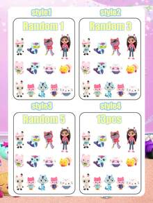 Figura de Gabby's Dollhouse, figura Gashapon modelo D de Gabby, estilo aleatorio, adecuada para decoración de mesa, decoración de habitación y piezas de automóvil. Este es un gran proyecto de decoración, un regalo de cumpleaños o festival perfecto, lo que lo convierte en un regalo ideal para familiares y amigos. - Multicolor - Ver 8