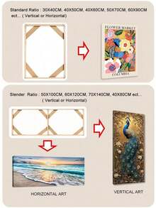 1 Set de bastidor de lienzo de madera Kit de barras DIY para enmarcar pintura al óleo, decoración de arte de pared 12X16 16X20 16x24in 20x40in