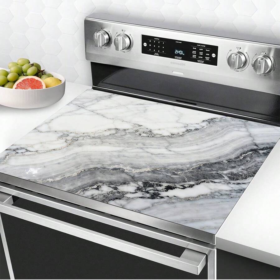 Stove Mat, Stone Pattern Dish Drying Mat, Table Mat, Utensil Drying Mat, Heat Resistant, Non-Slip, Scratch Resistant, Easy To Clean, Suitable For Stove, Countertop, Cabinet, Dishwasher, Washing Machine, Dryer, Induction Cooktop And Ironing Board. Glass Ceramic Stove Top Protector. Heat Resistant Non-Slip Stove Cover. Coffee Mat. Coffee Maker Mat.