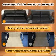 Kit de Parches Reparadores de Piel,Parche de Cuero Autoadhesivo,Piezas ReparacióN de Cuero Pegatinas,para Restaurar ArtíCulos De Piel Como SofáS, Sillas, Bolsos, Etc. 50 X 200 (Negro) - Marron Claro - Ver 6